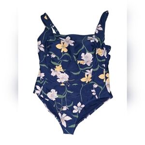 Womens Shade And Shore Floral Swimwear in Navy Blue, Size 22, NWT!!!